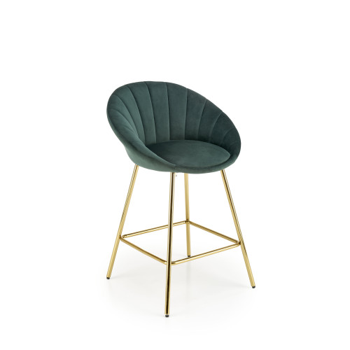 H112 bar stool, d.green / gold DIOMMI V-CH-H/112-C.ZIELONY