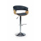 H45 bar stool color: light oak/black DIOMMI V-CH-H/45-J.DĄB-CZARNY