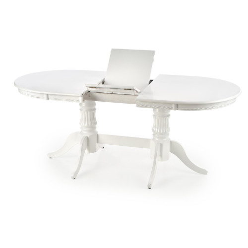 Extendable dining table JOSPEH wood and MDF 150-190x90x77cm white color DIOMMI V-CH-JOSEPH-ST