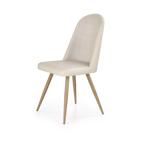 K214 chair, color: dark cream / honey oak DIOMMI V-CH-K/214-KR-C.KREMOWY/D.MIODOWY