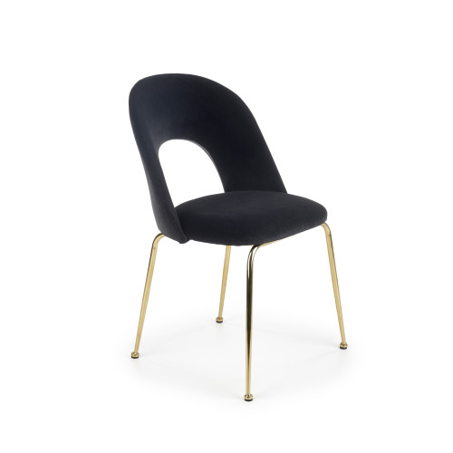 Upholstered chair  K385  54x59x88  Black DIOMMI V-CH-K/385-KR-CZARNY 60-21103