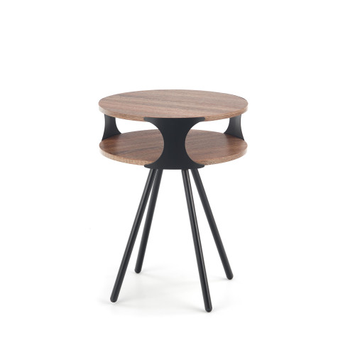 Coffee table KIRBY steel and mdf 45x60cm dark sonoma oak and black DIOMMI V-CH-KIRBY-LAW