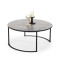 Round coffee table MACAO steel and chipboard 80x36 cm gray and black DIOMMI V-CH-MACAO-LAW