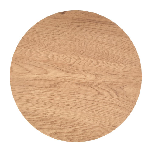 Coffee table set MENTONA 2 laminated mdf and steel 40x41cm golden oak and black DIOMMI V-CH-MENTONA_2-LAW