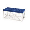 MILAGRO bench, color: dark blue DIOMMI V-CH-MILAGRO-ŁAWKA-SREBRNY/GRANATOWY