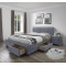 MODENA 3 bed with drawers, color: grey DIOMMI V-CH-MODENA_3-LOZ-POPIEL