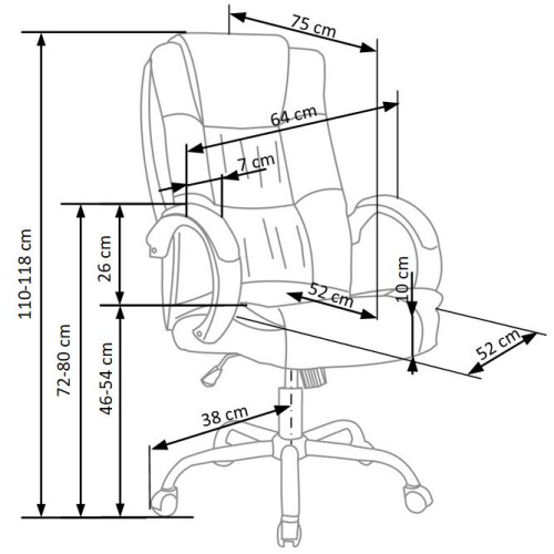 RELAX executive o.chair: black DIOMMI V-CH-RELAX-FOT-CZARNY