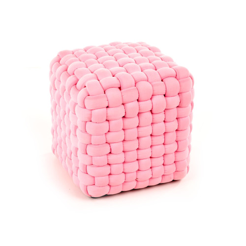 RUBIK pouffe color: light pink DIOMMI V-CH-RUBIK-PUFA-J.RÓŻOWY