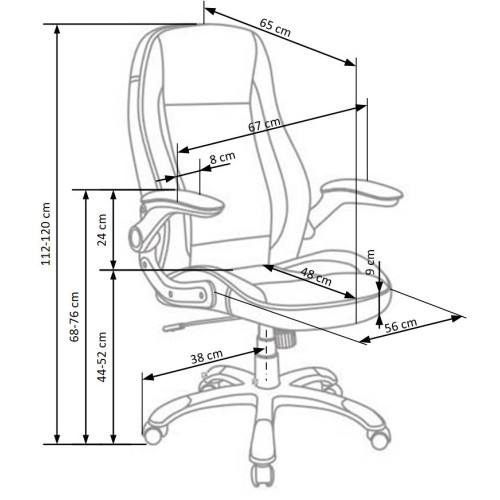 SATURN chair color: black DIOMMI V-CH-SATURN-FOT-CZARNY