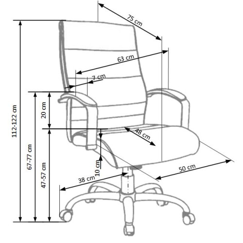 TEKSAS chair color: black DIOMMI V-CH-TEKSAS-FOT-CZARNY