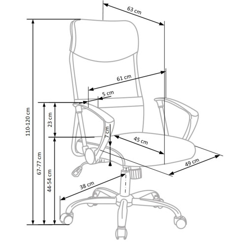 VIRE chair color: blue DIOMMI V-CH-VIRE-FOT-NIEBIESKI