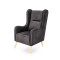 CHESTER leisure chair, color: anthracite (fabric 17. Charcoal) DIOMMI V-PL-CHESTER_2-FOT-ANTRACYTOWY