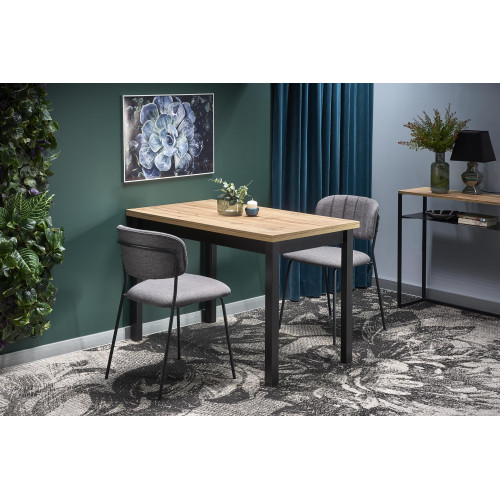 COBALT table, color: wotan oak/black DIOMMI V-PL-COBALT-ST