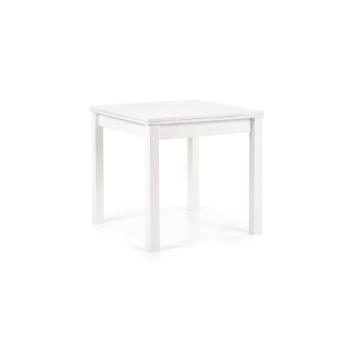 Extendable dining table GRACJAN with a laminated pdch top and MDF frame in white color 80x(80-160)x76 DIOMMI V-PL-GRACJAN-ST-BIAŁY