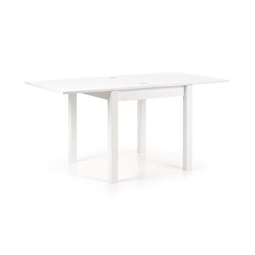 Extendable dining table GRACJAN with a laminated pdch top and MDF frame in white color 80x(80-160)x76 DIOMMI V-PL-GRACJAN-ST-BIAŁY