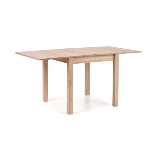 Extendable dining table GRACJAN with a laminated pdch top and mdf frame in Sonoma oak color 80x(80-160)x76 DIOMMI V-PL-GRACJAN-ST-SONOMA