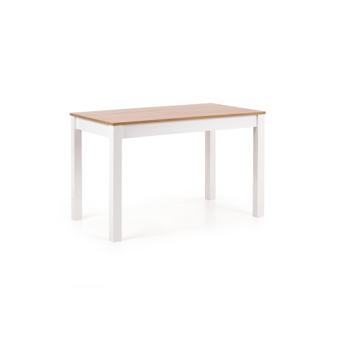 Kitchen table KASWERY with pdch top and MDF frame in white 68x120x76 DIOMMI V-PL-KSAWERY-ST-SONOMA/BIAŁY