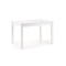 Extendable dining table MAURYCY made of laminated boards and MDF in white color 75x(118-158)x76 DIOMMI V-PL-MAURYCY-ST-BIAŁY
