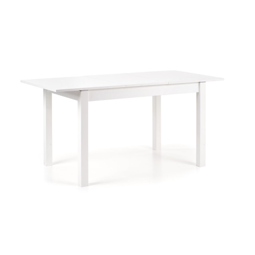 Extendable dining table MAURYCY made of laminated boards and MDF in white color 75x(118-158)x76 DIOMMI V-PL-MAURYCY-ST-BIAŁY