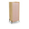 MOBIUS cabinet 2D color: hikora oak/white DIOMMI V-PL-MOBIUS-SZAFA_2D-ANT.RÓŻ