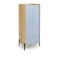 MOBIUS cabinet 2D color: hikora oak/blue horizon DIOMMI V-PL-MOBIUS-SZAFA_2D-NIEBIESKI