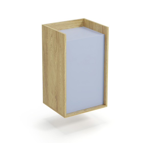 MOBIUS cabinet 1D color: hikora oak/light blue DIOMMI V-PL-MOBIUS-SZAFKA_1D-NIEBIESKI
