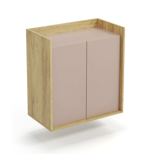 MOBIUS cabinet 2D color: hikora oak/white DIOMMI V-PL-MOBIUS-SZAFKA_2D-ANT.RÓŻ
