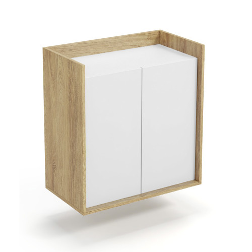MOBIUS cabinet 2D color: hikora oak/white DIOMMI V-PL-MOBIUS-SZAFKA_2D-BIEL
