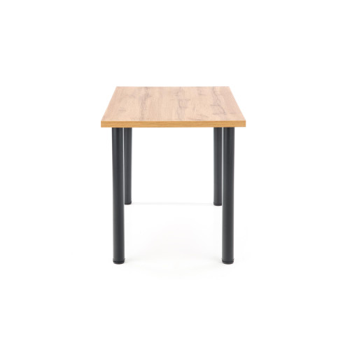 Kitchen table MODEX 2 120 with a top of laminated wooden board and black metal frame 68x120x75 DIOMMI V-PL-MODEX 2_120-WOTAN