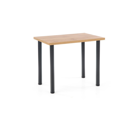 Kitchen table MODEX 2 with laminated wooden board top and black metal frame 60x90x75 DIOMMI V-PL-MODEX 2_90-WOTAN
