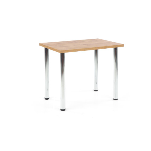 Kitchen table MODEX with laminated wooden board top and chrome metal frame 60x90x75 DIOMMI V-PL-MODEX_90-WOTAN