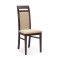 ALBERT chair color: dark walnut/TORENT BEIGE DIOMMI V-PL-N-ALBERT-C.ORZECH-T.BEIGE