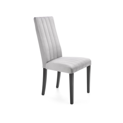 DIEGO 2 chair, color: quilted velvet Stripes - MONOLITH 85 DIOMMI V-PL-N-DIEGO_2-CZARNY-MONOLITH85
