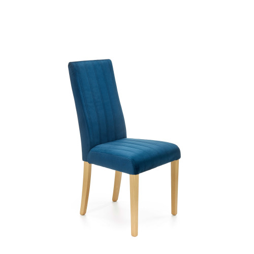 DIEGO 3 chair, color: quilted velvet Stripes - MONOLITH 77 DIOMMI V-PL-N-DIEGO_3-D.MIODOWY-MONOLITH77