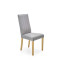 DIEGO 3 chair, color: quilted velvet Stripes - MONOLITH 85 DIOMMI V-PL-N-DIEGO_3-D.MIODOWY-MONOLITH85
