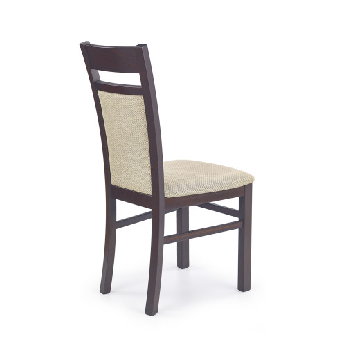 GERARD2 chair dark walnut / Torent Beige DIOMMI V-PL-N-GERARD2-C.ORZECH-T.BEIGE