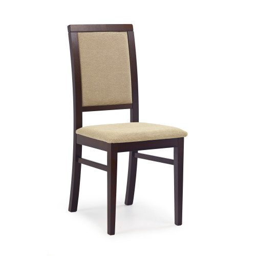 SYLWEK 1 chair color: dark walnut/TORENT BEIGE DIOMMI V-PL-N-SYLWEK1-C.ORZECH-T.BEIGE