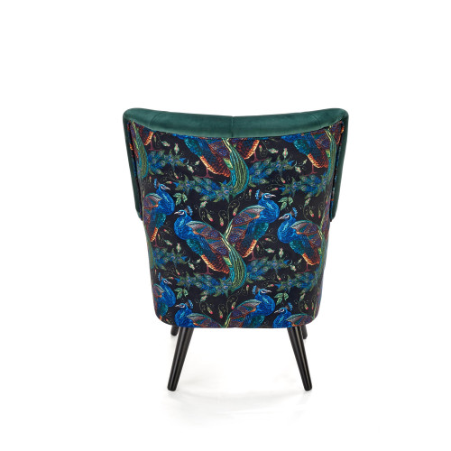 PAGONI chair color: dark green / black DIOMMI V-PL-PAGONI-FOT-C.ZIELONY