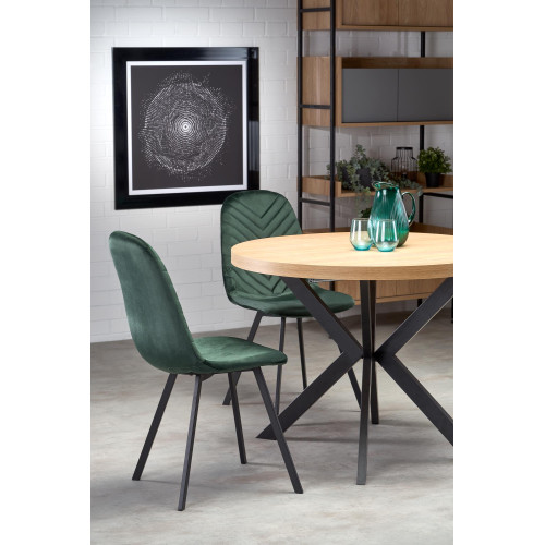 PERONI table golden oak/black DIOMMI V-PL-PERONI-ST-D.ZŁOTY/CZARNY