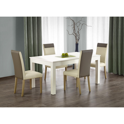 SEWERYN 160/300 cm extension table color: white DIOMMI V-PL-SEWERYN-ST-BIAŁY