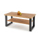 Coffee table wooden votan oak/black 120X60X55 VENOM U DIOMMI 60-22735