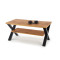 Coffee table wooden votan oak black VENOM X 120X60X55 DIOMMI 60-22736