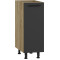 VENTO D-30/82 lower cabinet, color: craft oak/antracite DIOMMI V-UA-VENTO-D-30/82-ANTRACYT