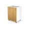 VENTO D-60/82 lower cabinet, color: white / honey oak DIOMMI V-UA-VENTO-D-60/82-D.MIODOWY