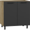 VENTO D-80/82 lower cabinet, color: craft oak/antracite DIOMMI V-UA-VENTO-D-80/82-ANTRACYT