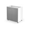 VENTO D-80/82 lower cabinet, color: white / light grey DIOMMI V-UA-VENTO-D-80/82-J.POPIEL