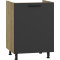 VENTO DK-60/82 sink cabinet, color: craft oak/antracite DIOMMI V-UA-VENTO-DK-60/82-ANTRACYT