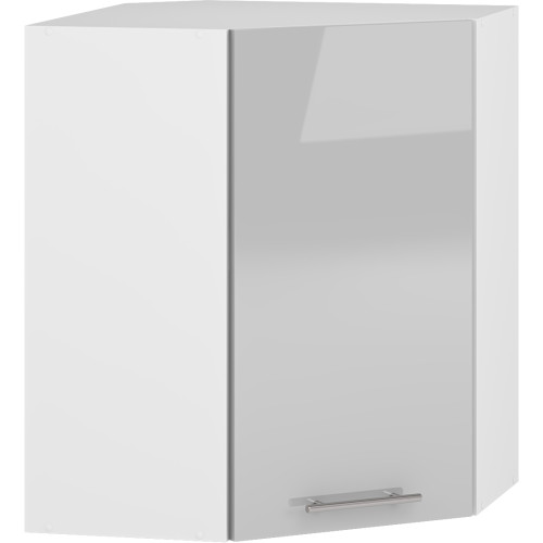 VENTO GN-60/72 corner top cabinet, color: white / light grey DIOMMI V-UA-VENTO-GN-60/72-J.POPIEL