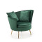 ALMOND leisure chair color: dark green