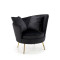 ALMOND leisure chair color: black